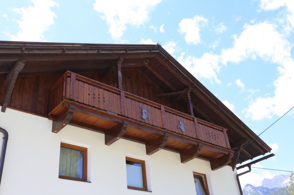 Balkon für Pension in Leutasch